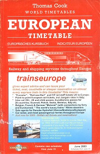 European Timetable June 2003