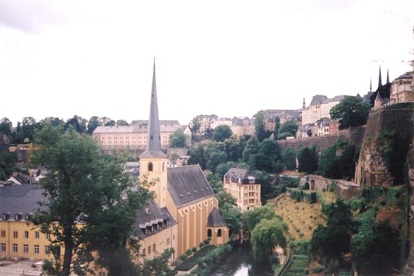 Further views of the old historic city of Luxembourg, sitting on the hill above a river valley