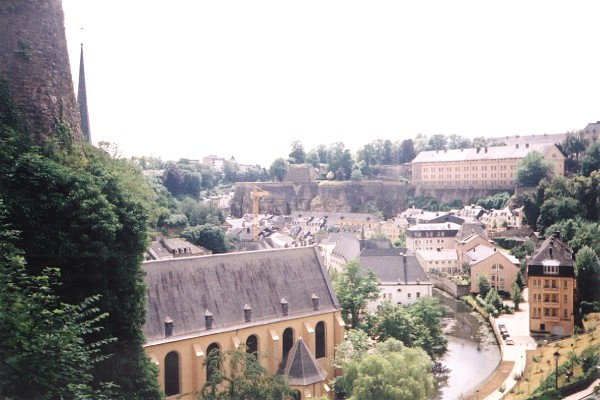 More views of the huge walled fortifications surrounding Luxembourg City